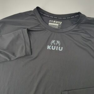 KUIU Long Sleeve Base Layer Shirt Men's Large Black Coolmax Wicking Hunting Gym